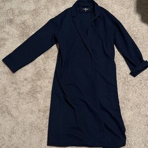 Lulu's Elegant Navy Coat